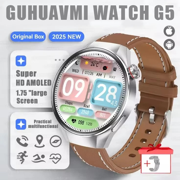 Reloj Inteligente G5 Plus con Pantalla AMOLED, GPS y Llamadas Bluetooth