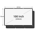 Pantalla de proyector LEJIADA de 60-150 pulgadas, trituración de leche blanca, fondo negro, diseño sin arrugas, pantalla de proyección suave para interiores y exteriores