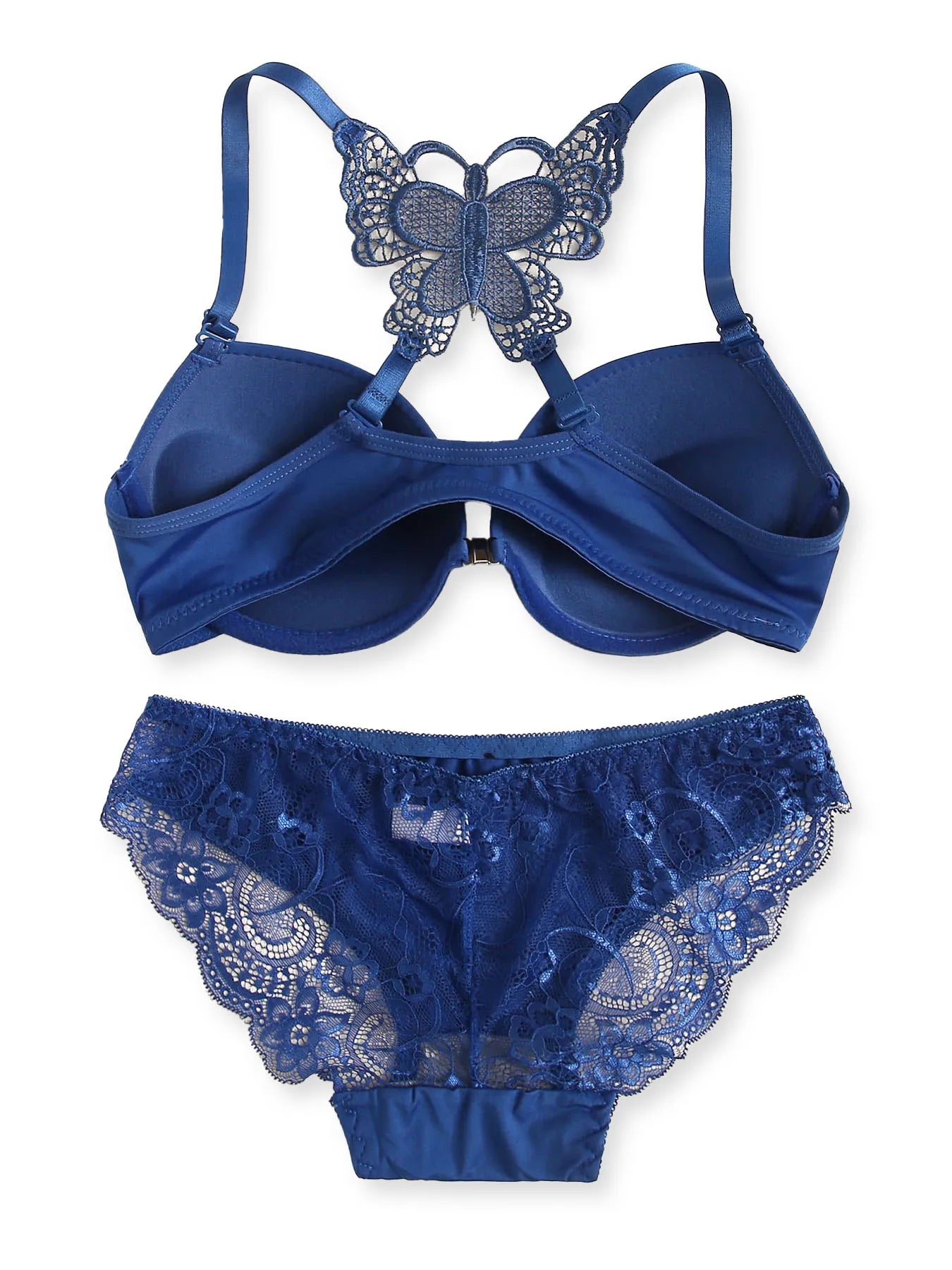 Conjunto de Sujetador y Tanga con Bordado Floral