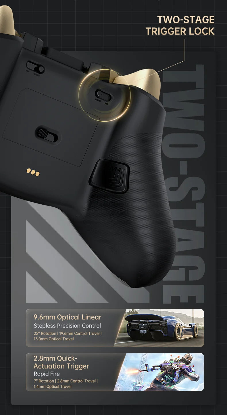 Control de Juego Inalámbrico Machenike G5Pro V2 para PC/NS/Móvil, Joystick Intercambiable en Caliente, Tasa de Sondeo de 1000 Hz con Base de Carga RGB
