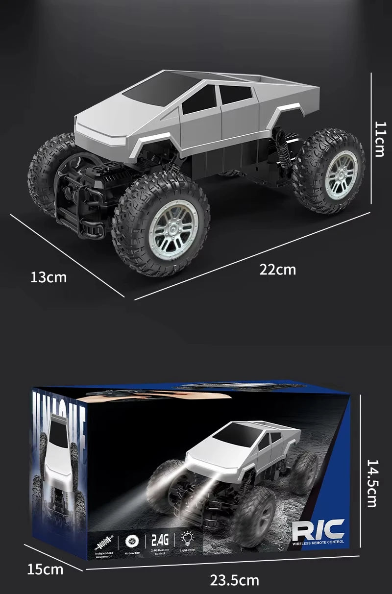 Camión RC Anfibio 4WD 1:16 con Giros 360° y Luces LED