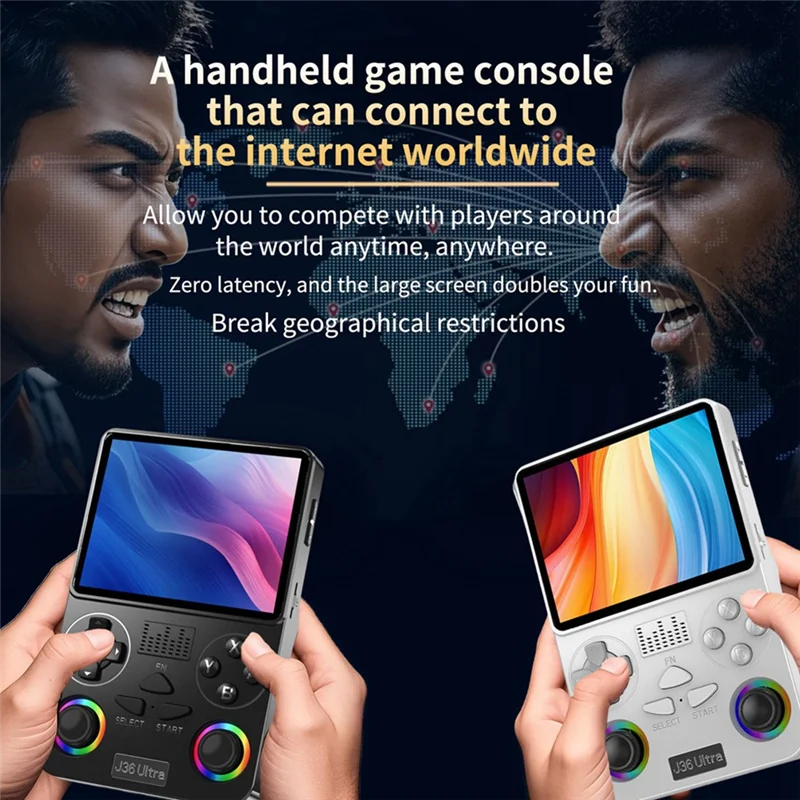 Consola de Juegos Retro J36, 64G, 20000 Juegos, Pantalla 3.5 Pulgadas