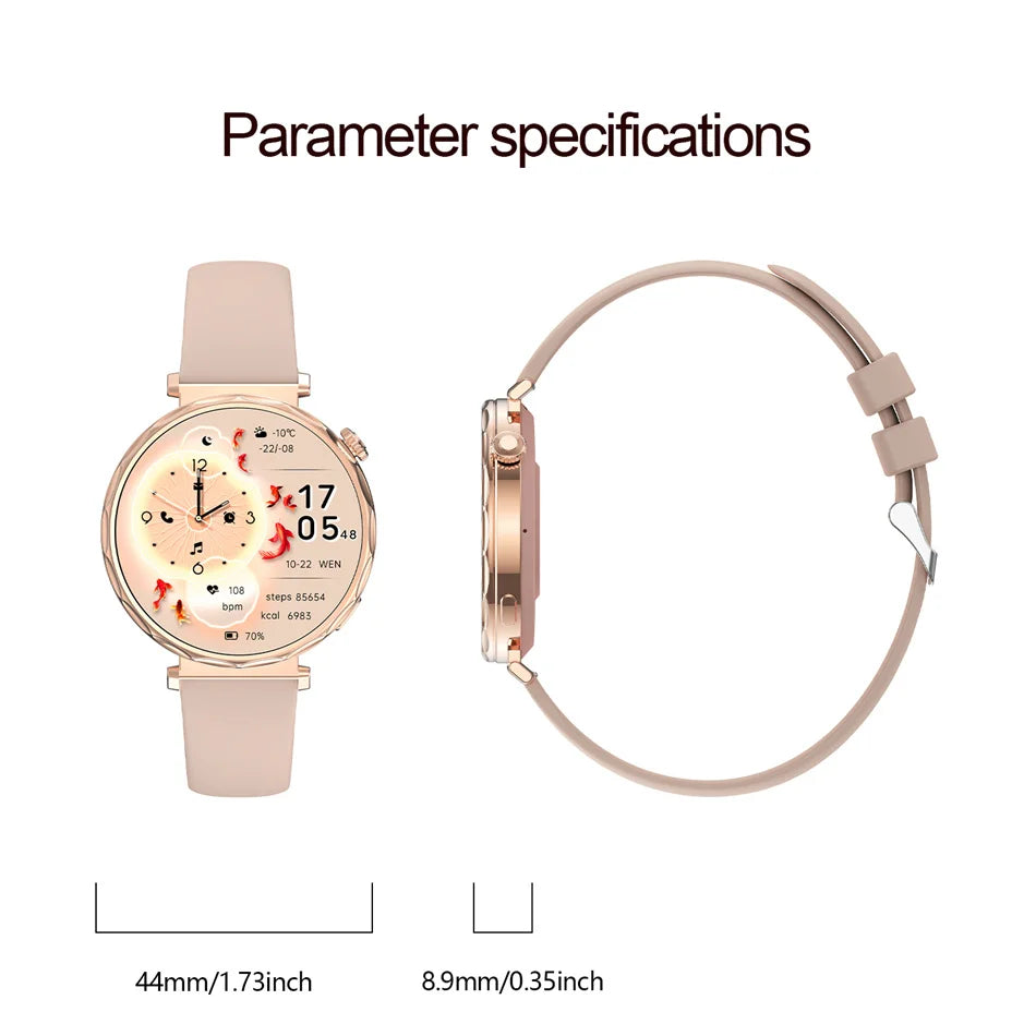 Reloj Inteligente Mujer AMOLED Bluetooth IP68