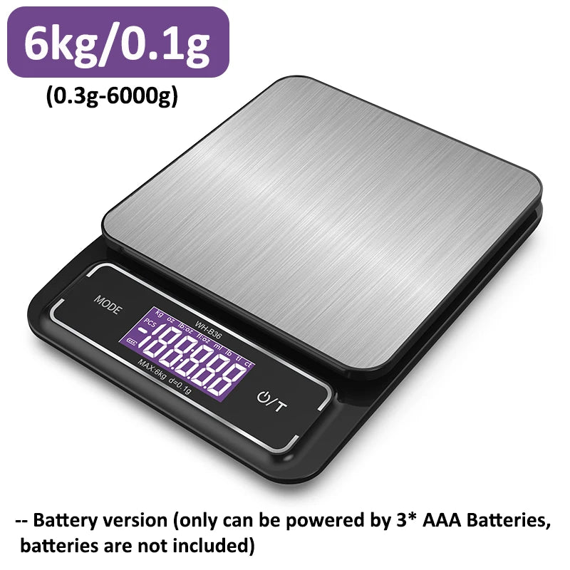 Báscula de Cocina Digital Acero Inoxidable LCD Impermeable
