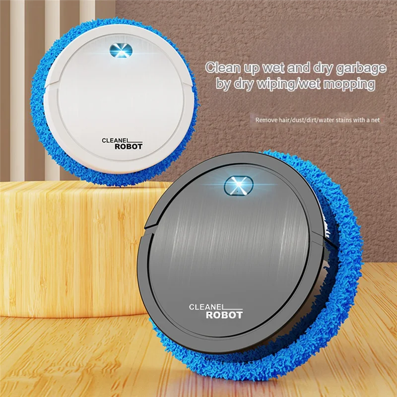 Robot de Fregado Inteligente para el Hogar, Limpieza Seca y Húmeda, Recargable