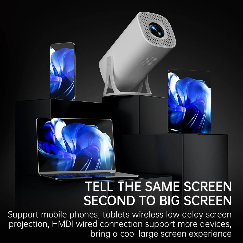 Proyector de juegos S40MAX Android 11, tarjeta TF de 64GB, controlador de juegos inalámbrico, WIFI Dual, 1280x720P, proyector portátil de cine en casa