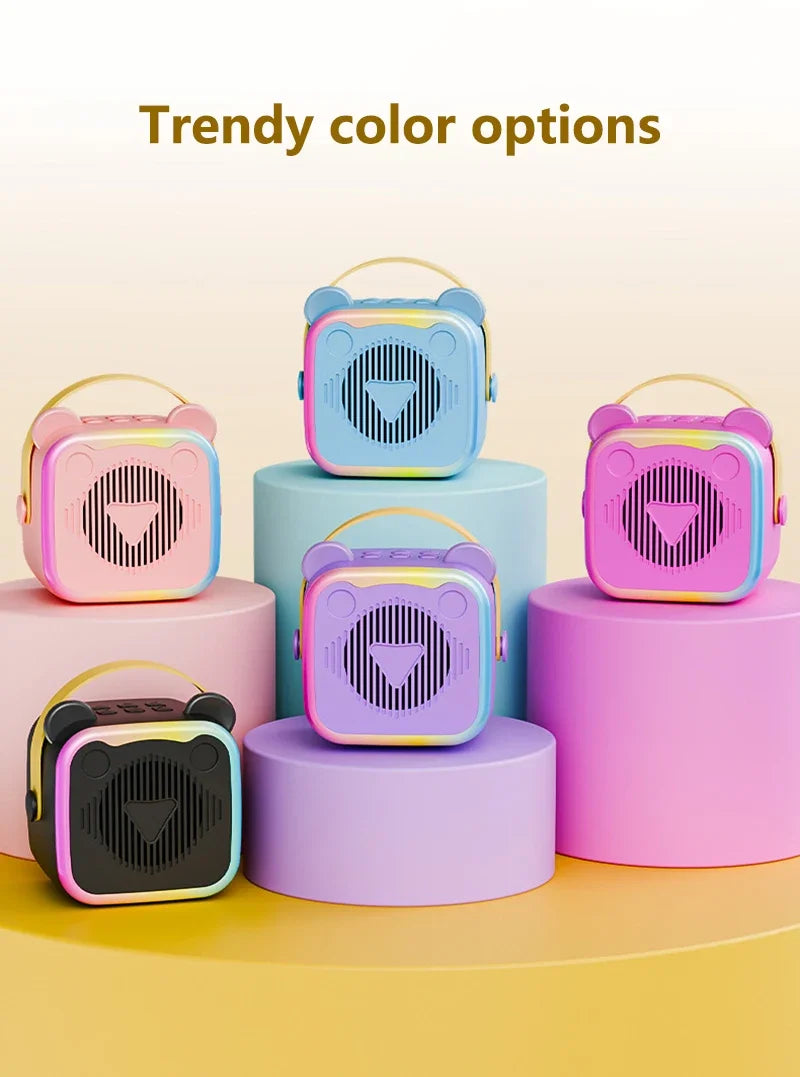 Mini Altavoz Bluetooth Portátil con Micrófono para Karaoke