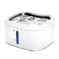 Fuente de agua para gatos de 2,5l/84oz, dispensador automático de agua para mascotas con bandeja de acero inoxidable, dispensador de agua potable silencioso para perros y gatos