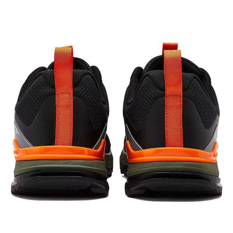 HOBIBEAR Zapatillas de senderismo unisex con cordones Zapatos para caminar Viajes al aire libre Zapatillas de deporte de cuero artificial