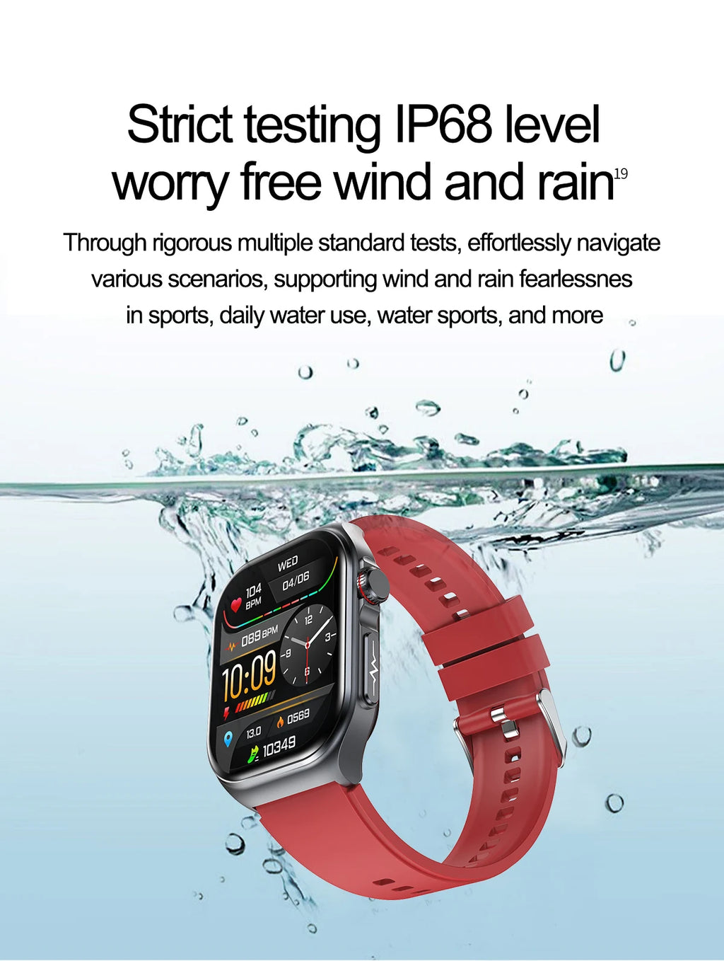 LIGE ET585 Reloj Inteligente AMOLED ECG