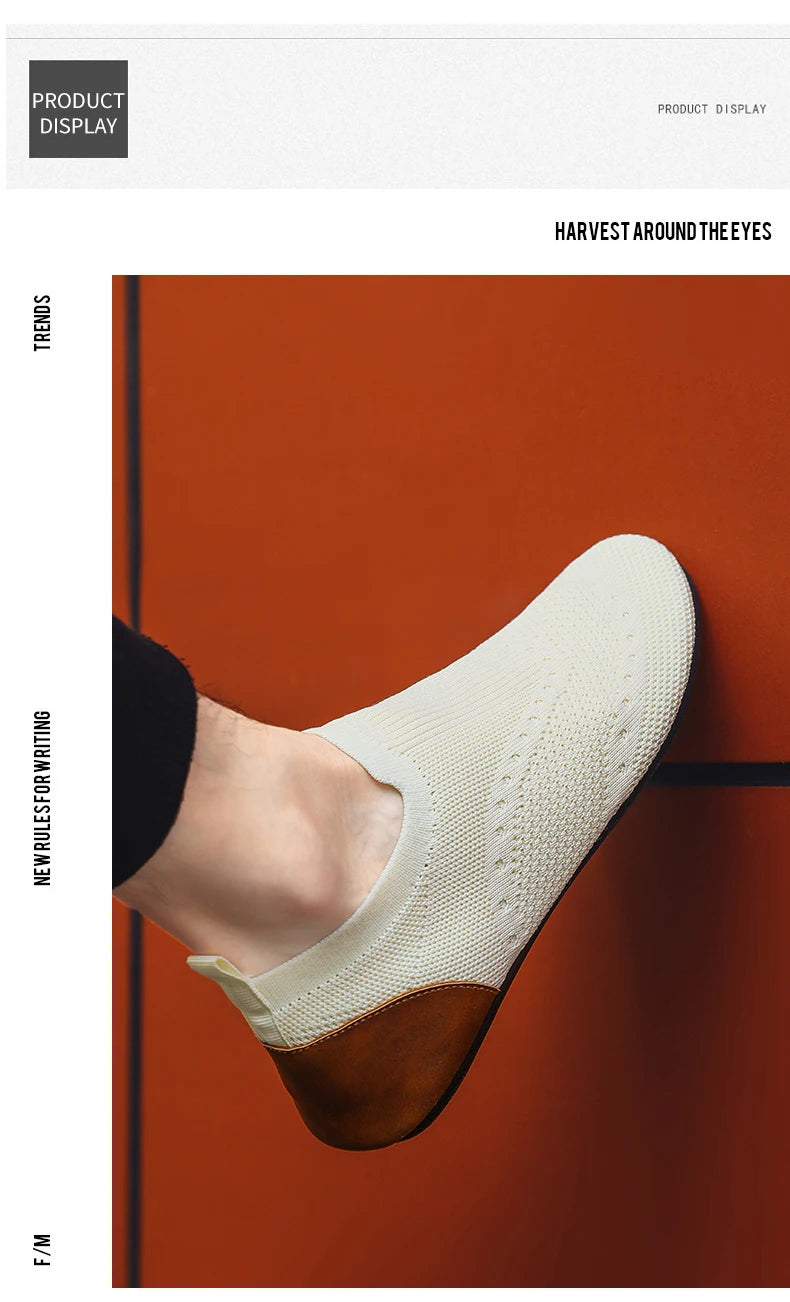 Mocasines YRZL, mocasines suaves para conducir, zapatos planos de alta calidad para caminar para hombre, mocasines informales de malla transpirable, zapatos sin cordones para hombre