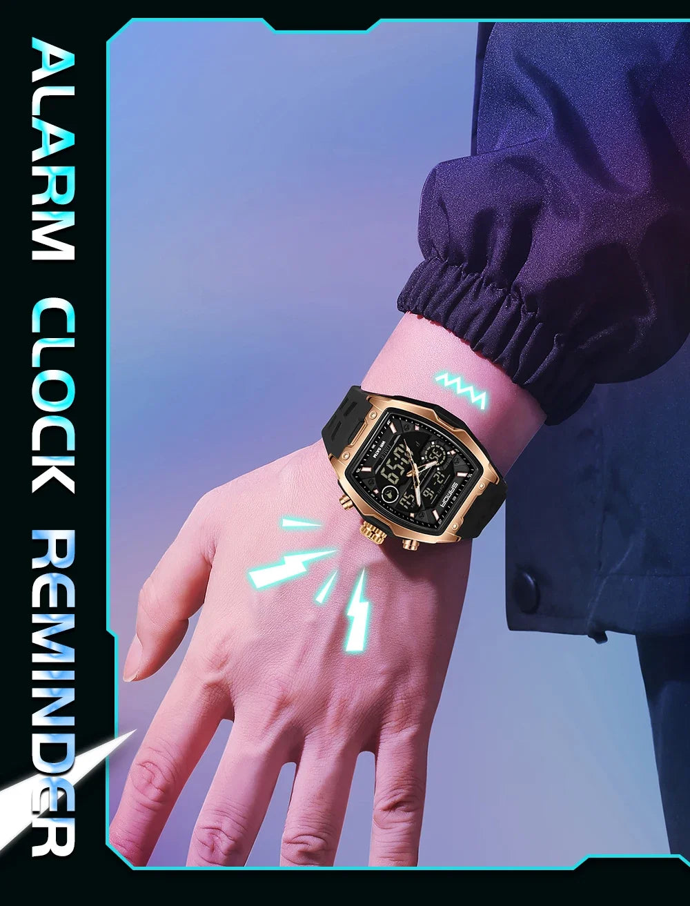 Reloj Deportivo Digital SANDA 6235 para Hombre con LED y Pantalla Dual