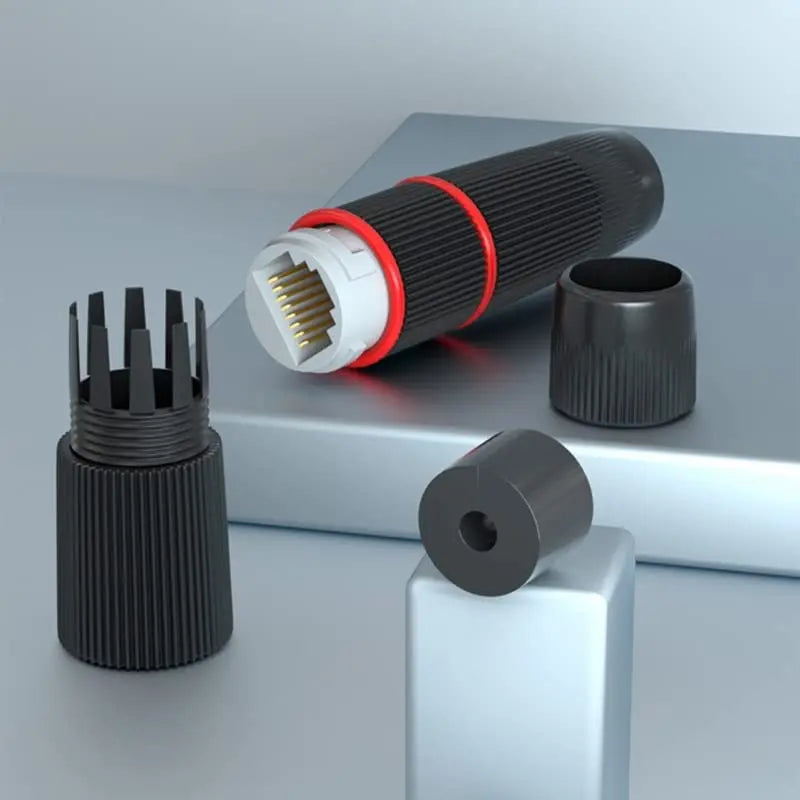 Conector RJ45 impermeable IP67 para extensión de cable Ethernet exterior