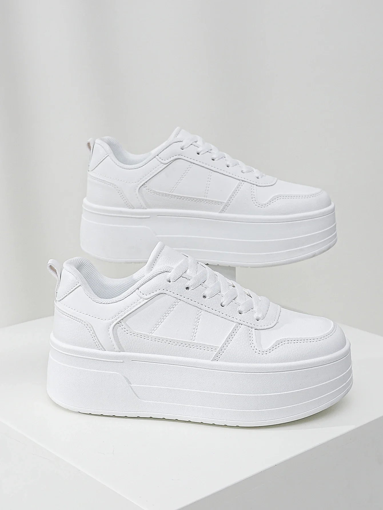 Zapatillas de plataforma para mujer con malla transpirable - 5 cm