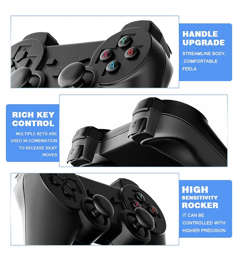 Consola de Videojuegos Retro M8 Small Box Game Stick 4K HD, 64GB, 20000 Juegos Clásicos