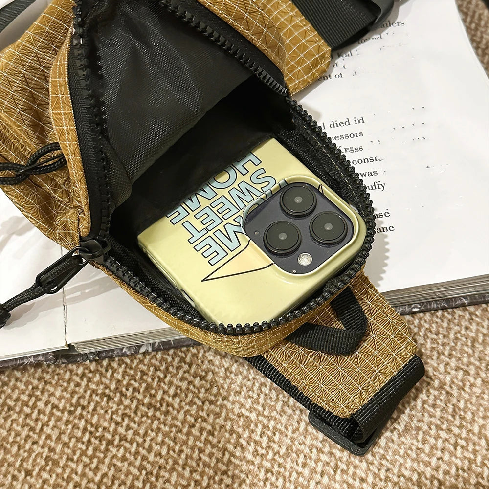 Bolso cruzado informal y versátil, monedero unisex, ligero, moderno, bolso para teléfono, bolso de pecho para hombre, bolso pequeño para deportes al aire libre