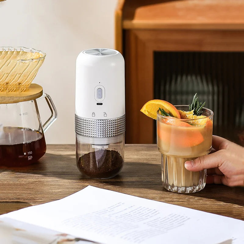 Molinillo de café eléctrico inalámbrico USB, molinillo de cerámica profesional con núcleo de molienda, molino de granos de café, accesorios portátiles para cafetera