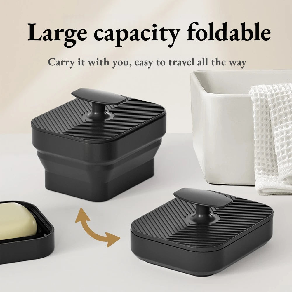 Caja de Jabón de Silicona con Cepillo Exfoliante