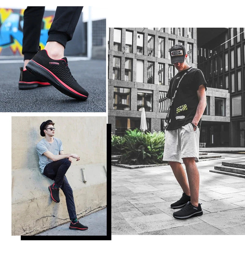 YRZL-Zapatillas deportivas ligeras para hombre y mujer, zapatos clásicos de malla transpirable, informales, a la moda