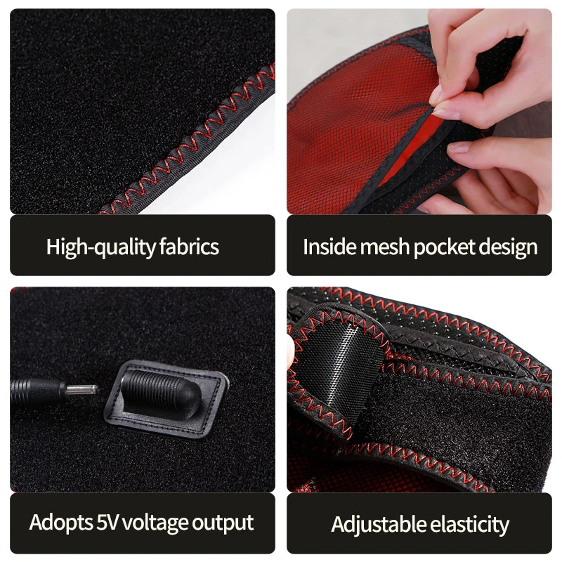 Masajeador Eléctrico Cervical con Calor, 3 Niveles de Masaje, Temporizador, Alivia el Dolor y la Rigidez Cervical, Calor para las Articulaciones, Estimula el Flujo Sanguíneo