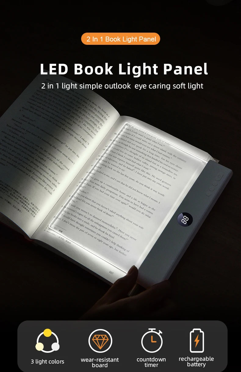 Luz de Lectura LED con Clip Ajustable Portátil