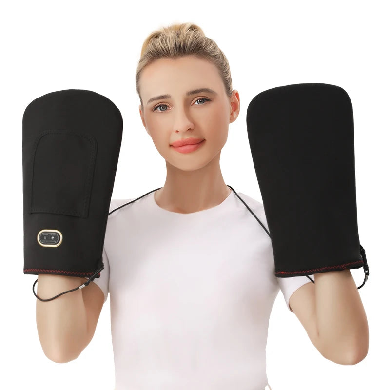 Masajeador Eléctrico Vibratorio para Manos con Calor y Compresión, Alivia el Dolor y la Molestia por Uso Excesivo o Lesiones, Puerto USB, Uso Familiar, Cuidado de las Manos
