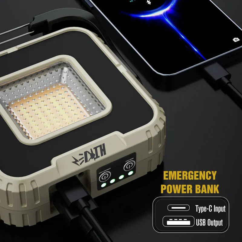 Foco LED Portátil Recargable para Exteriores