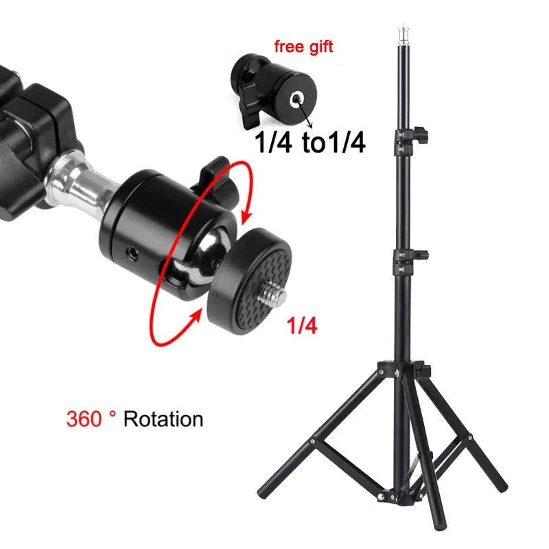 Soporte trípode portátil DITONG para proyector, altura ajustable 110-160 cm