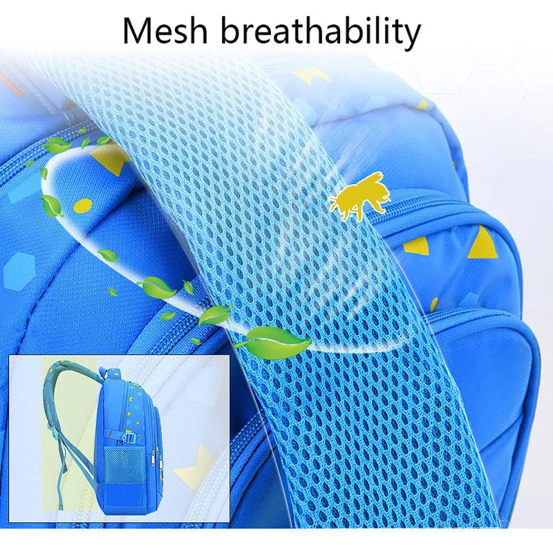 Bolso de hombro para chico, Mochila con patrón geométrico para adolescentes y niños, Mochila escolar de moda, Mochila para niño y niña, Mochila impermeable para libros ﻿