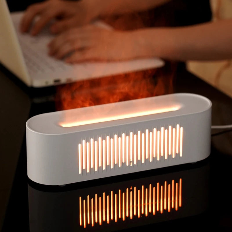 Humidificador de aromaterapia con efecto llama