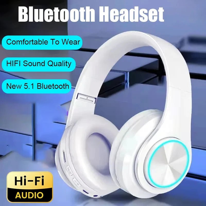 Auriculares Bluetooth Over-Ear con Cancelación de Ruido y Micrófono