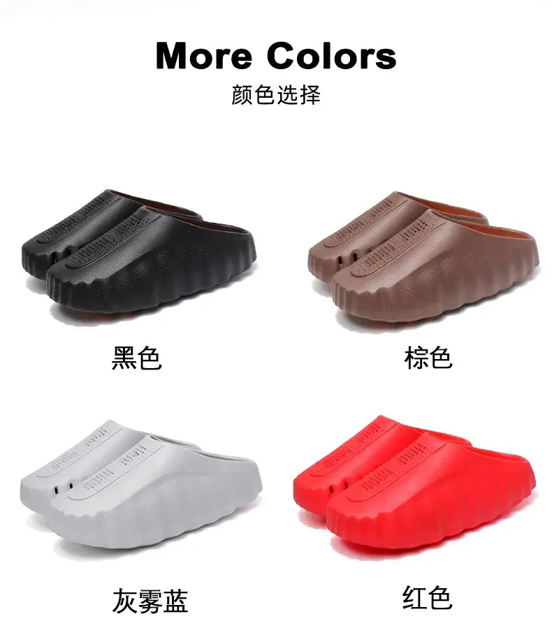 Zuecos unisex con suela de acupresión, antideslizantes para playa y uso diario