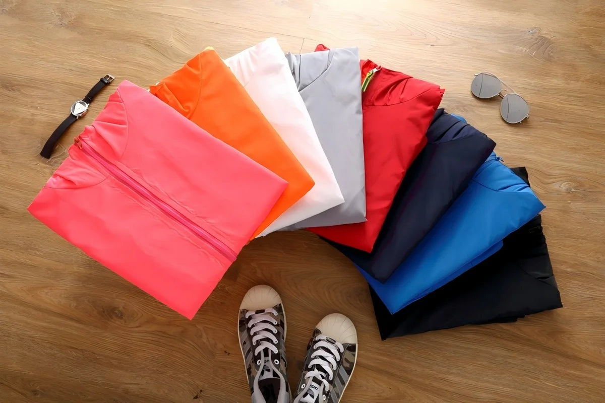 Chaqueta Cortavientos Deportiva con Cremallera para Hombre