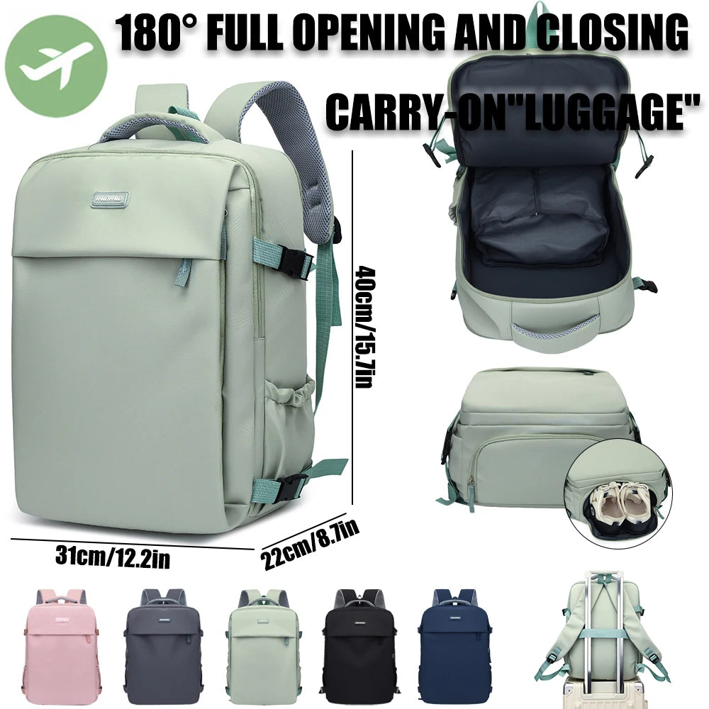 Mochila de Viaje 180° Completamente Abrible con Compartimento Laptop