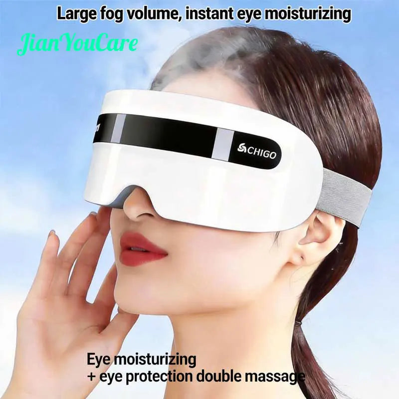 Masajeador de Ojos Eléctrico con Vapor Caliente y Bluetooth