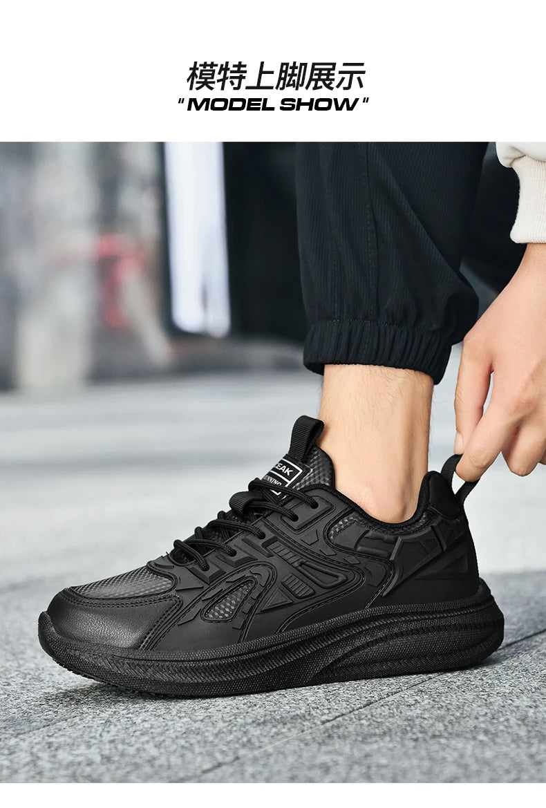 Zapatos de Chef de Hotel para las cuatro estaciones, transpirables, ligeros, antideslizantes, impermeables, a prueba de aceite, zapatos de trabajo de cocina, calzado deportivo informal para exteriores para hombre