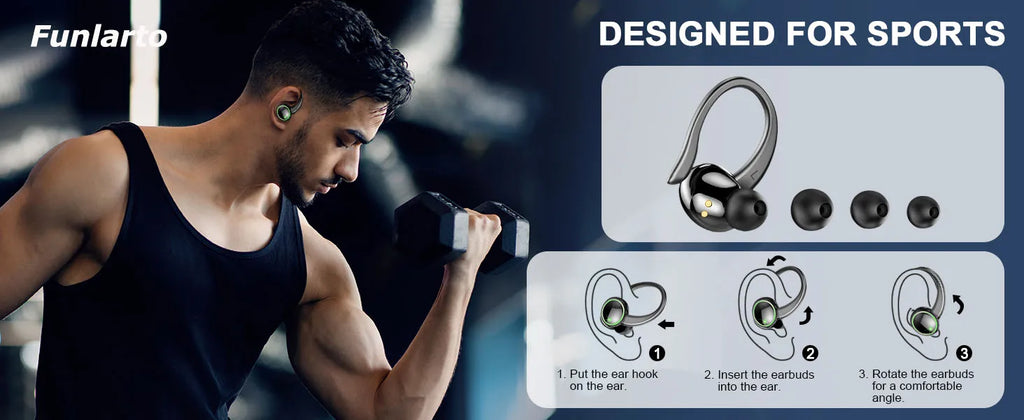 Auriculares Bluetooth 5.4 Deportivos 50h Graves