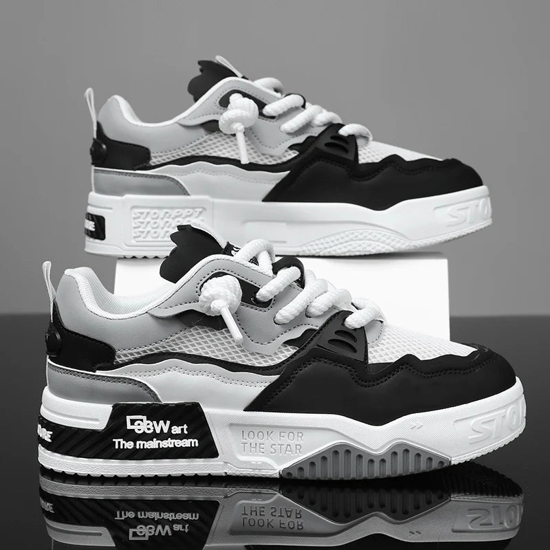 Zapatos transpirables para hombre, zapatos casuales de skate, zapatos deportivos, para entrenamiento diario, senderismo al aire libre, caminatas por la calle. Unisex, adecuado para