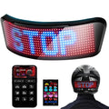 Pantalla Led para casco, luz de advertencia para casco de motocicleta, conducción nocturna, bricolaje, RGB, luz trasera para casco de bicicleta, pantalla LED programable por aplicación