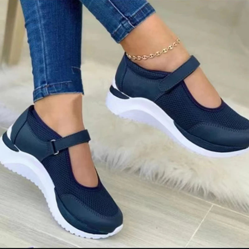 Zapatillas de Malla con Suela Gruesa para Mujer — Tallas 35 a 43