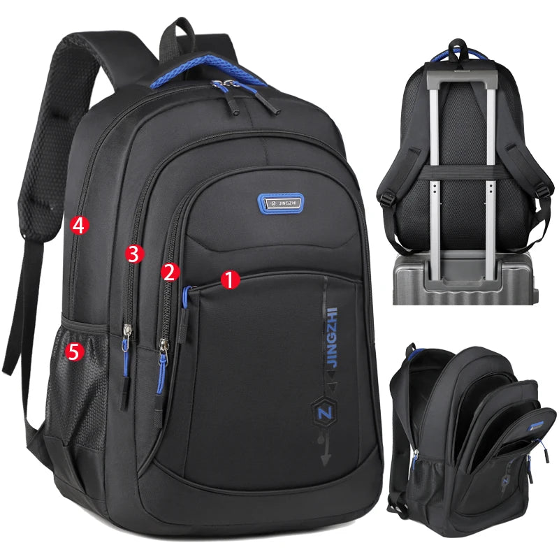 Mochila Casual para Laptop con Múltiples Bolsillos para Viajes y Negocios