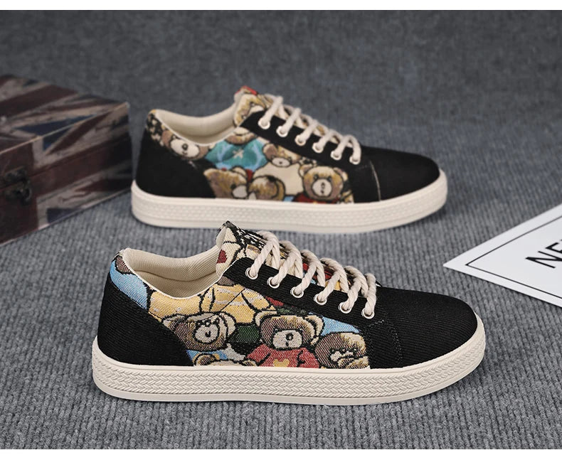 Zapatos informales de tela para hombre, zapatos para caminar al aire libre, ligeros y transpirables, para primavera y verano, zapatos planos cómodos y a la moda para jóvenes