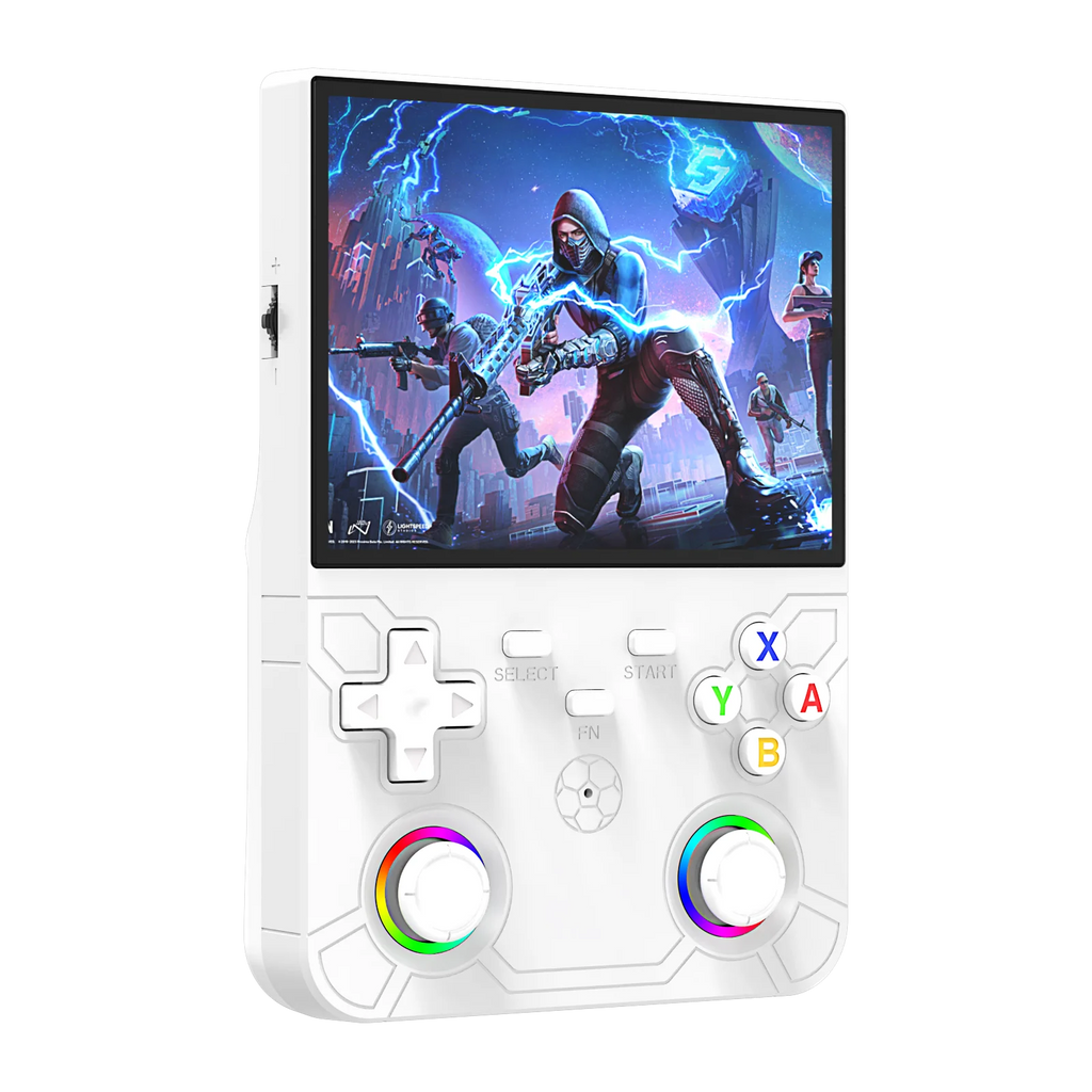 Consola portátil retro R36 Ultra X: 1 GB de RAM, WiFi 2.4G, más de 30 emuladores, altavoces duales, soporte de vibración y carga por USB-C.