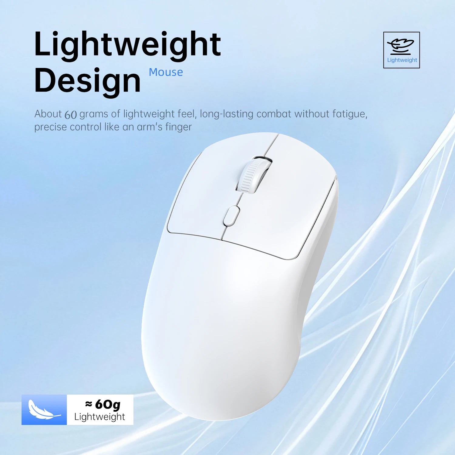 Ratón inalámbrico de 2,4G, USB, Bluetooth, ligero, 1600 DPI, ergonómico, silencioso, para juegos, Macbook, escritorio, portátil, iPad