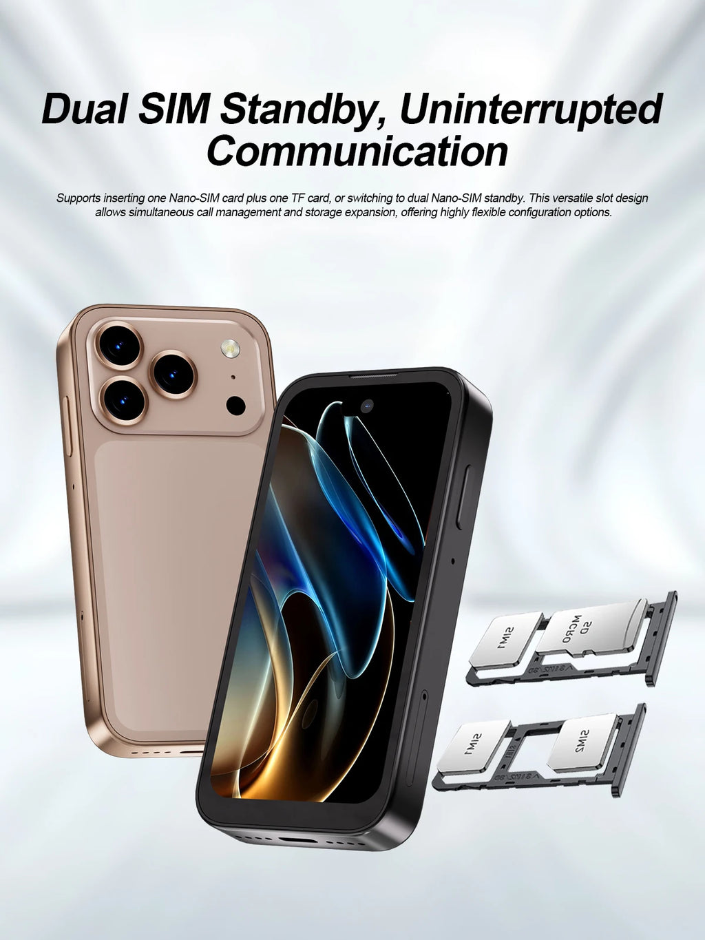Mini Smartphone SERVO 17 PRO MAX con Pantalla Completa de 3.75'', 3G WCDMA, Doble SIM, GPS, Desbloqueo Facial, Android, Teléfono Móvil Inteligente Pequeño