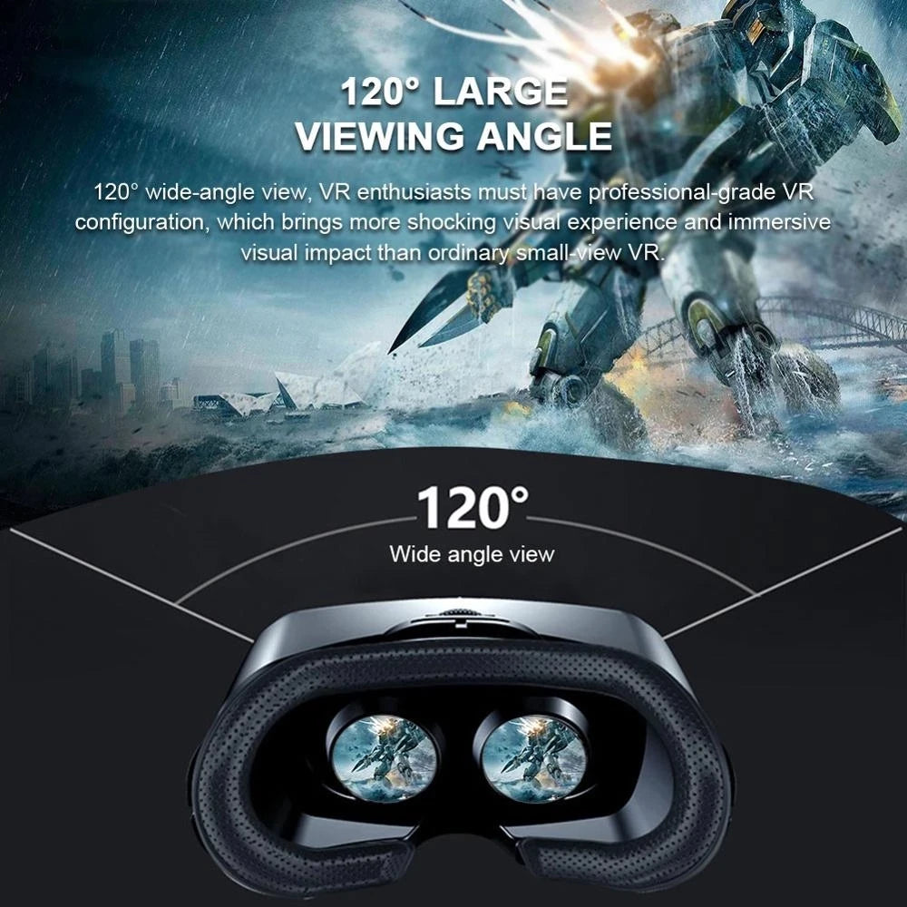 VRG Pro gafas de realidad Virtual VR dispositivos de auriculares Viar gafas de casco 3D lentes inteligentes para teléfono inteligente juego de teléfono móvil