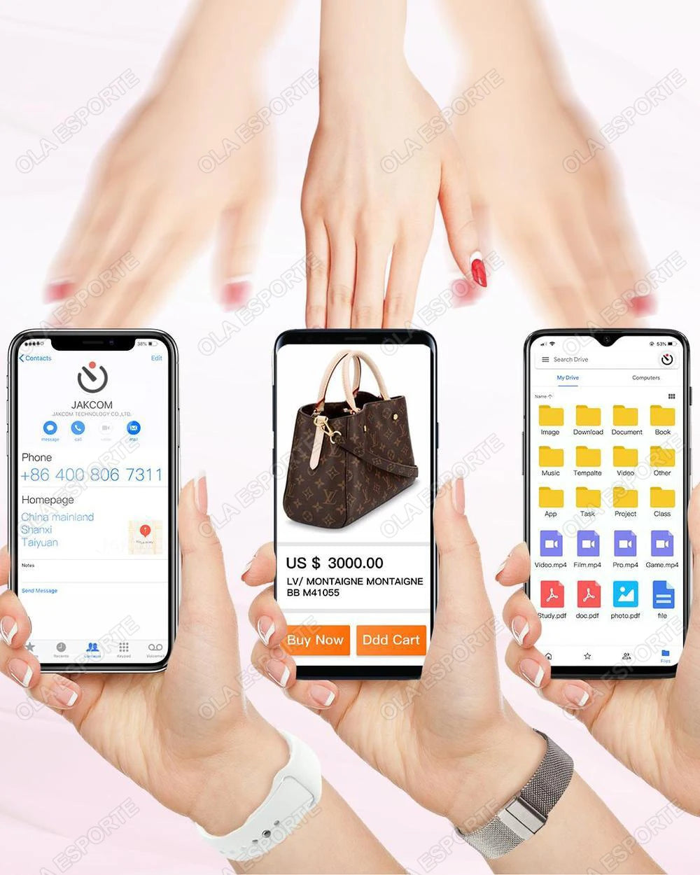 Chip de Uñas Inteligente NFC Rastreador GPS SOS