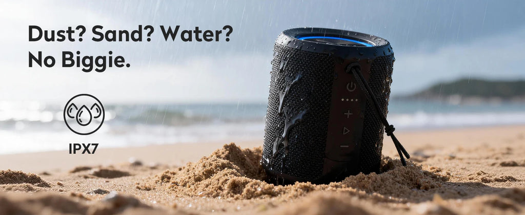 OHYAO X2 Mini Altavoz Bluetooth con Volumen Más Alto y Bajos Mejorados, IPX7 Impermeable, Inalámbrico, Bluetooth 5.3, Caja de Música Portátil