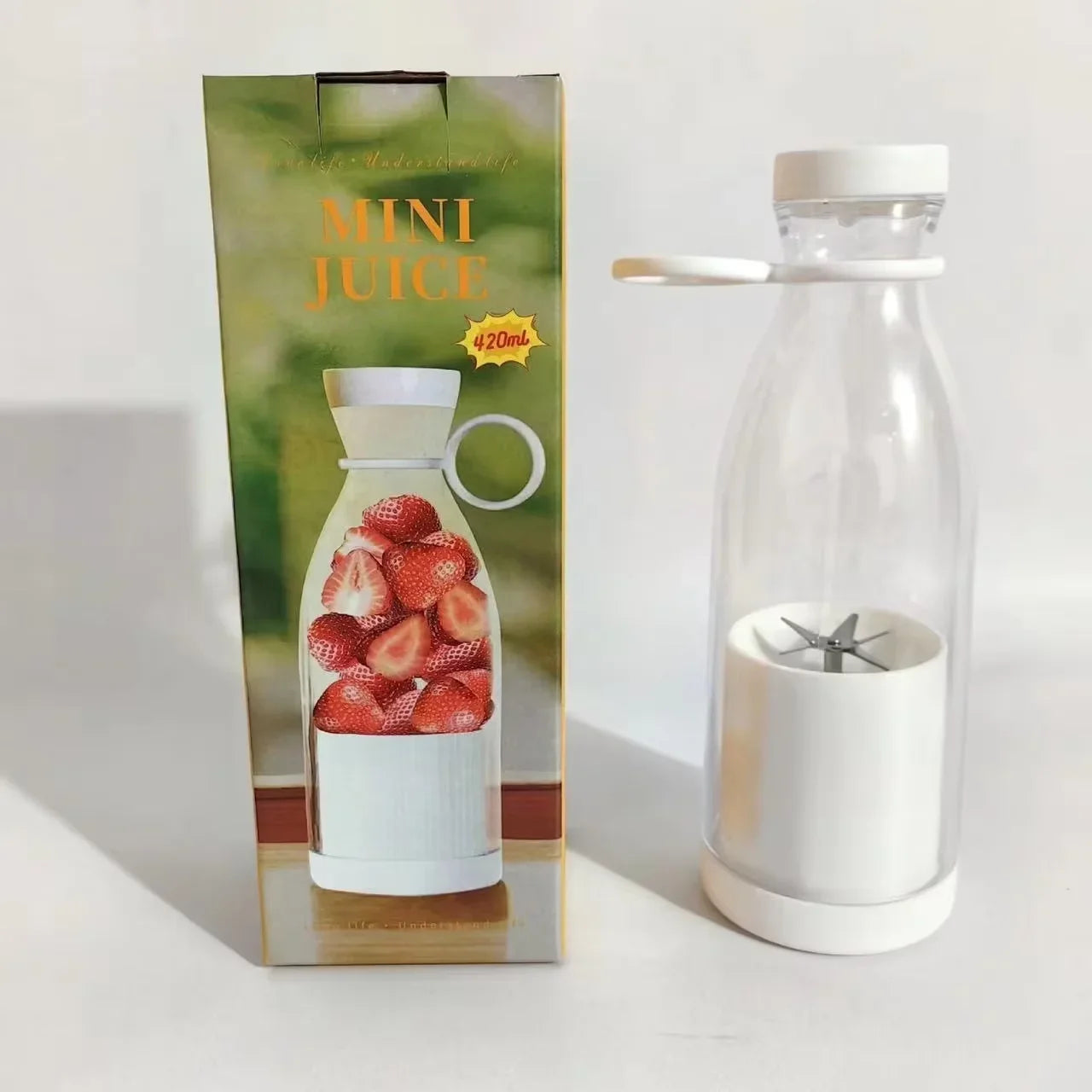 Licuadora Portátil 420ml con 6 Cuchillas para Batidos