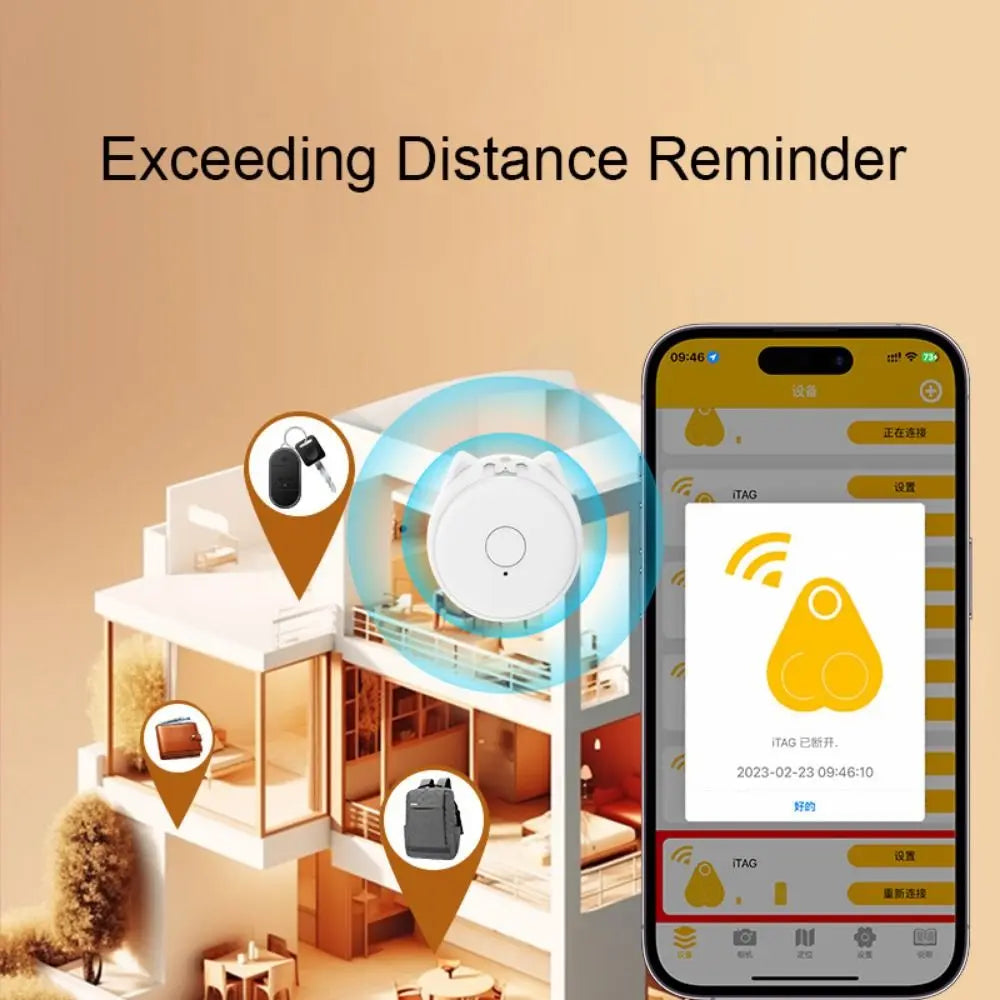 Rastreador Bluetooth Mini Antipérdida para Mascotas y Llaves